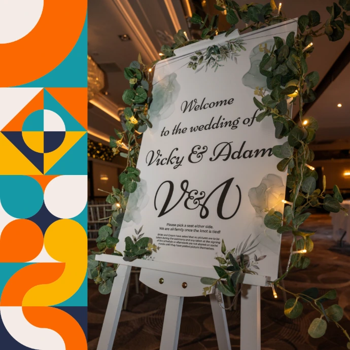 Duckhaus Creative wedding sign 