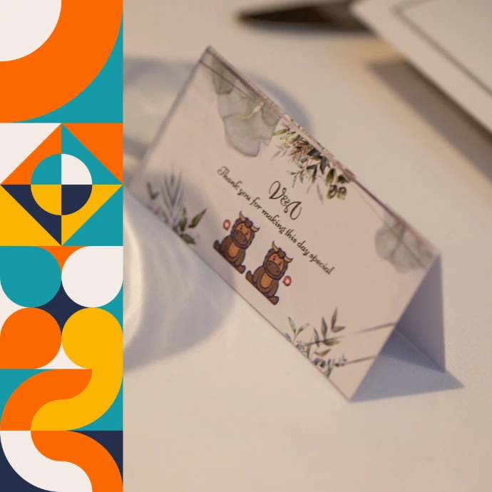 Duckhaus Creative wedding name cards